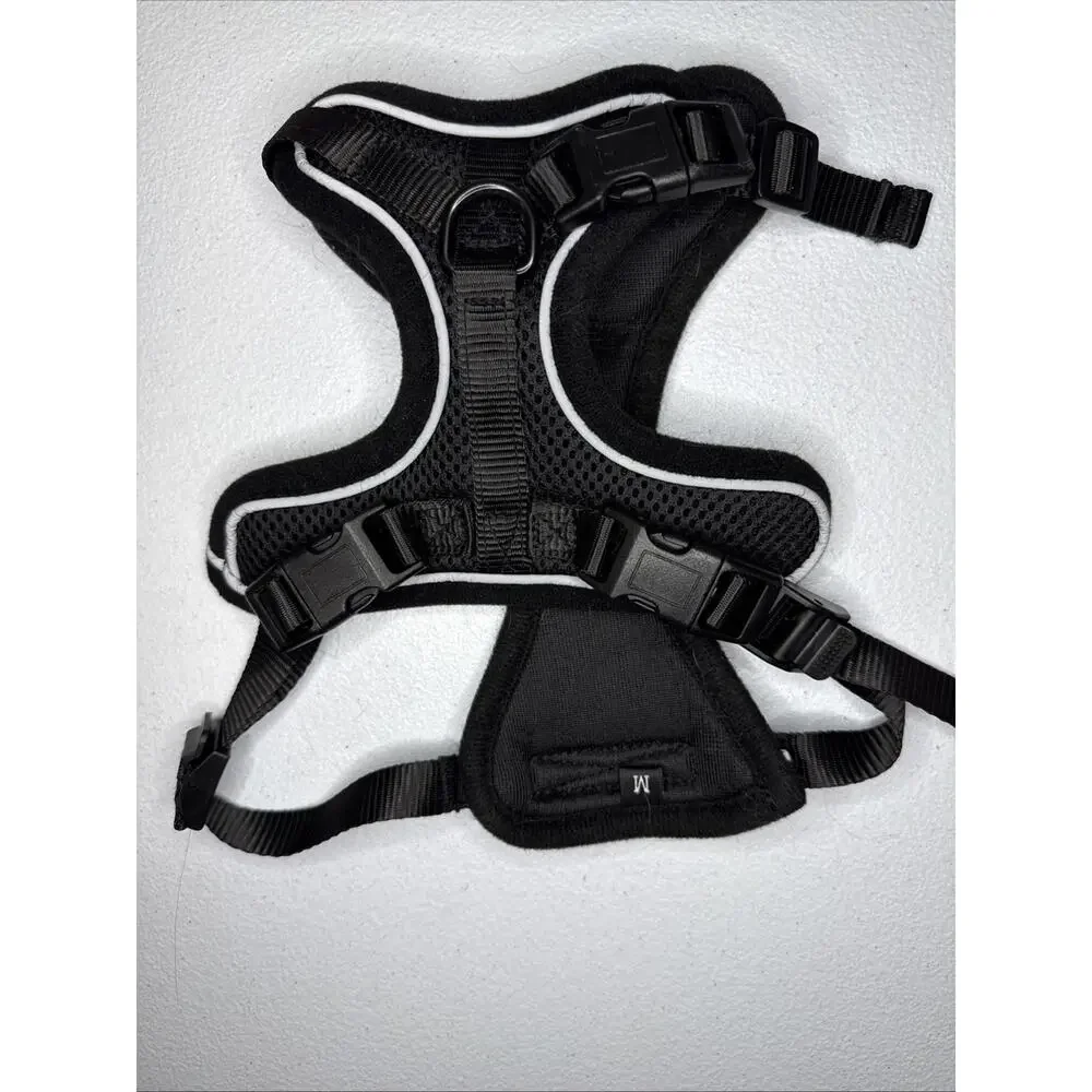 Kaazylab Cat Harness and Leash Black Size M (13-18 Lbs) Reflective Strip